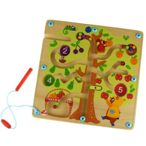 TOOKY TOY Labirynt Drzewko Owocowe Magnetyczne Nauka Liczenia TOOKY TOY Labirynt Drzewko Owocowe Magnetyczne Nauka Liczenia