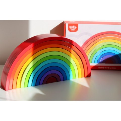 TOOKY TOY Układanka Drewniane Klocki Montessori Tęcza TOOKY TOY Układanka Drewniane Klocki Montessori Tęcza