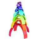 TOOKY TOY Układanka Drewniane Klocki Montessori Tęcza TOOKY TOY Układanka Drewniane Klocki Montessori Tęcza