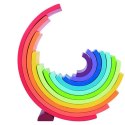 TOOKY TOY Układanka Drewniane Klocki Montessori Tęcza TOOKY TOY Układanka Drewniane Klocki Montessori Tęcza
