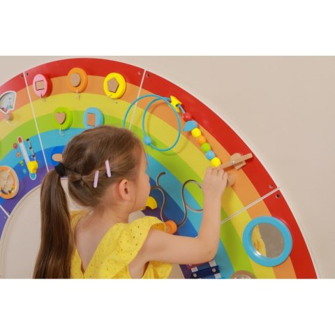 VIGA Drewniana Tablica Sensoryczno-Manipulacyjna EDU Tęcza Certyfikat FSC VIGA Drewniana Tablica Sensoryczno-Manipulacyjna EDU Tęcza Certyfikat FSC