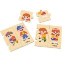 VIGA Drewniana Układanka Edukacyjna Dzieci Ubieranie Puzzle VIGA Drewniana Układanka Edukacyjna Dzieci Ubieranie Puzzle