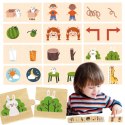 VIGA Drewniana Układanka Puzzle Przeciwieństwa VIGA Drewniana Układanka Puzzle Przeciwieństwa