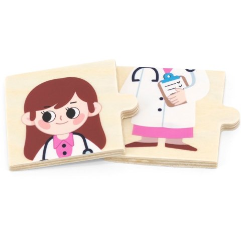 VIGA Drewniane Puzzle Układanka Dopasowanie Zawodów VIGA Drewniane Puzzle Układanka Dopasowanie Zawodów