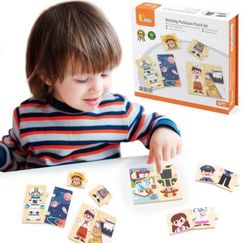 VIGA Drewniane Puzzle Układanka Dopasowanie Zawodów VIGA Drewniane Puzzle Układanka Dopasowanie Zawodów