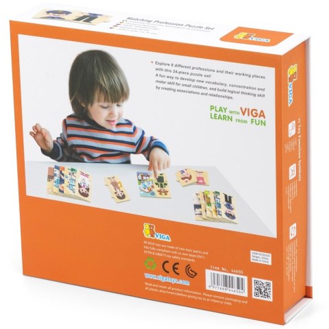 VIGA Drewniane Puzzle Układanka Dopasowanie Zawodów VIGA Drewniane Puzzle Układanka Dopasowanie Zawodów