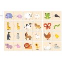 VIGA Drewniane Puzzle Układanka Zwierzątka Małe i Duże VIGA Drewniane Puzzle Układanka Zwierzątka Małe i Duże