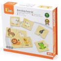 VIGA Drewniane Puzzle Układanka Zwierzątka Małe i Duże VIGA Drewniane Puzzle Układanka Zwierzątka Małe i Duże