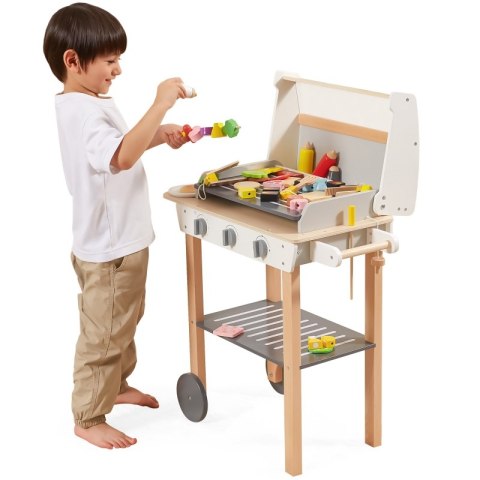 VIGA Duży Drewniany Grill dla Dzieci + 47 Akcesoriów VIGA Duży Drewniany Grill dla Dzieci + 47 Akcesoriów