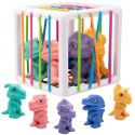 WOOPIE Elastyczna Kostka Sensoryczna Sorter dla Dzieci Kolorowe Dinozaury 6 el. WOOPIE Elastyczna Kostka Sensoryczna Sorter dla Dzieci Kolorowe Dinozaury 6 el.