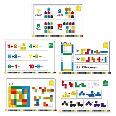 WOOPIE Gra Układanka Matematyczna Klocki Konstrukcyjne + Wzory 148 el. WOOPIE Gra Układanka Matematyczna Klocki Konstrukcyjne + Wzory 148 el.