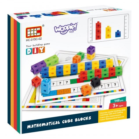 WOOPIE Gra Układanka Matematyczna Klocki Konstrukcyjne + Wzory 148 el. WOOPIE Gra Układanka Matematyczna Klocki Konstrukcyjne + Wzory 148 el.
