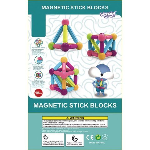 WOOPIE Magnetic Educational Construction Blocks Large Thick 38 pcs. WOOPIE Magnetic Educational Construction Blocks Large Thick 38 pcs.