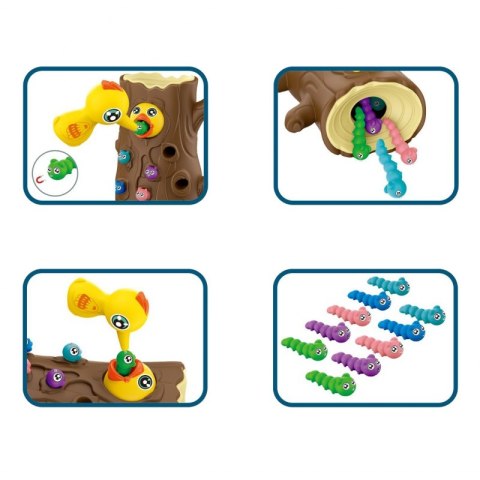 WOOPIE Magnetyczna Gra Zręcznościowa Złap Robaczka 2 Dzięcioły + 10 Robaczków WOOPIE Magnetyczna Gra Zręcznościowa Złap Robaczka 2 Dzięcioły + 10 Robaczków