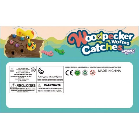 WOOPIE Magnetyczna Gra Zręcznościowa Złap Robaczka 2 Dzięcioły + 10 Robaczków WOOPIE Magnetyczna Gra Zręcznościowa Złap Robaczka 2 Dzięcioły + 10 Robaczków