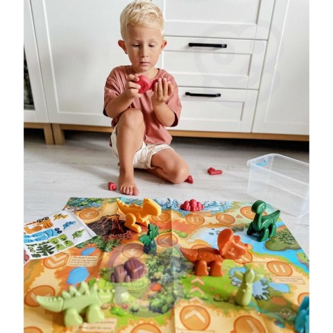 WOOPIE Zestaw Konstrukcyjny 2w1 Gra Planszowa Dinozaury + Kostka 46 el. WOOPIE Zestaw Konstrukcyjny 2w1 Gra Planszowa Dinozaury + Kostka 46 el.