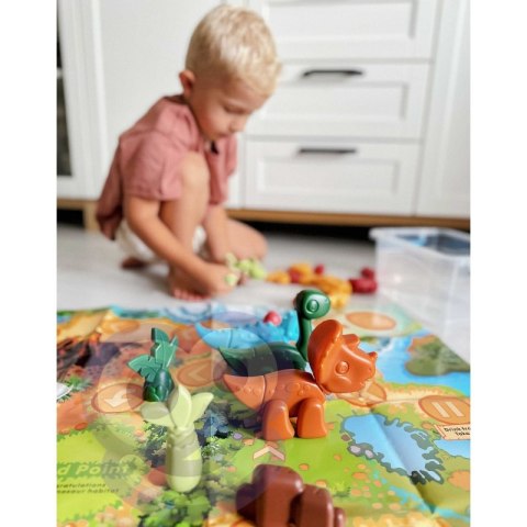 WOOPIE Zestaw Konstrukcyjny 2w1 Gra Planszowa Dinozaury + Kostka 46 el. WOOPIE Zestaw Konstrukcyjny 2w1 Gra Planszowa Dinozaury + Kostka 46 el.