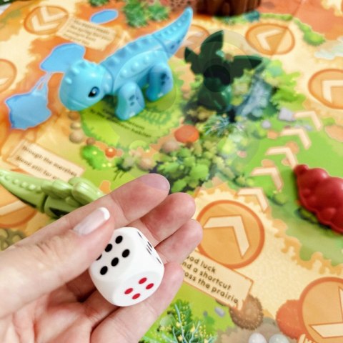 WOOPIE Zestaw Konstrukcyjny 2w1 Gra Planszowa Dinozaury + Kostka 46 el. WOOPIE Zestaw Konstrukcyjny 2w1 Gra Planszowa Dinozaury + Kostka 46 el.