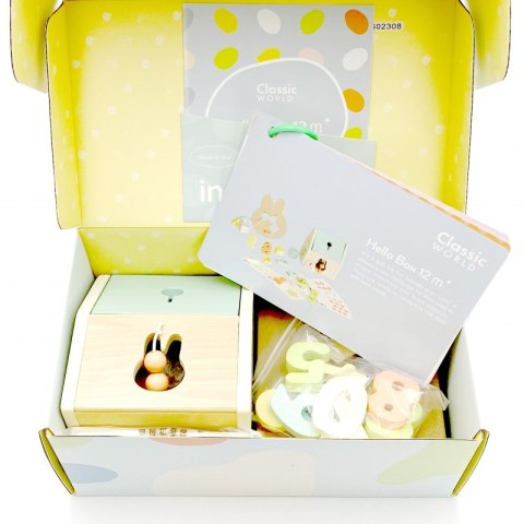 CLASSIC WORLD Pastelowy Zestaw dla Niemowląt Box Pierwsze Zabawki do Nauki od 12 do 18 miesiąca CLASSIC WORLD Pastelowy Zestaw dla Niemowląt Box Pierwsze Zabawki do Nauki od 12 do 18 miesiąca