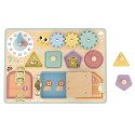 TOOKY TOY Tablica Manipulacyjna Zamki Zębatki Sorter Zegar TOOKY TOY Tablica Manipulacyjna Zamki Zębatki Sorter Zegar