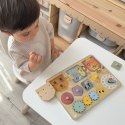 TOOKY TOY Tablica Manipulacyjna Zamki Zębatki Sorter Zegar TOOKY TOY Tablica Manipulacyjna Zamki Zębatki Sorter Zegar
