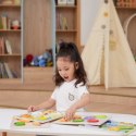 VIGA Drewniane Puzzle Układanka Montessori 2w1 Figurki Warzywa VIGA Drewniane Puzzle Układanka Montessori 2w1 Figurki Warzywa