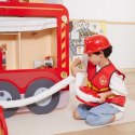 VIGA Duży Drewniany Wóz Strażacki Plac Zabaw Montessori VIGA Duży Drewniany Wóz Strażacki Plac Zabaw Montessori