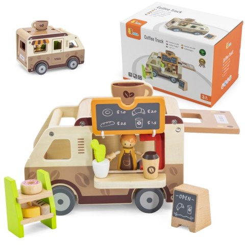 VIGA Food truck Drewniane Auto Kawiarnia Cukiernia VIGA Food truck Drewniane Auto Kawiarnia Cukiernia
