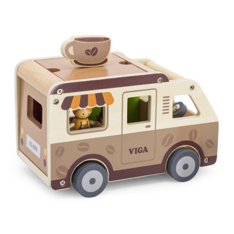 VIGA Food truck Drewniane Auto Kawiarnia Cukiernia VIGA Food truck Drewniane Auto Kawiarnia Cukiernia