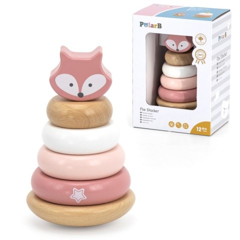 VIGA PolarB Drewniana Piramidka Edukacyjna - Lisek VIGA PolarB Drewniana Piramidka Edukacyjna - Lisek