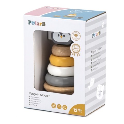 VIGA PolarB Drewniana Piramidka Edukacyjna - Pingwinek VIGA PolarB Drewniana Piramidka Edukacyjna - Pingwinek