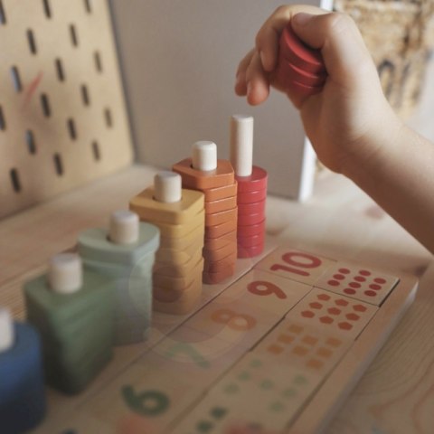 VIGA PolarB Drewniane Liczydło Sorter Nauka Liczb Montessori VIGA PolarB Drewniane Liczydło Sorter Nauka Liczb Montessori