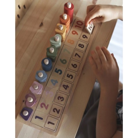VIGA PolarB Drewniane Liczydło Sorter Nauka Liczb Montessori VIGA PolarB Drewniane Liczydło Sorter Nauka Liczb Montessori
