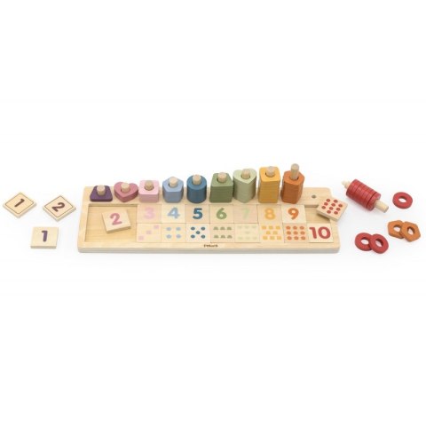VIGA PolarB Drewniane Liczydło Sorter Nauka Liczb Montessori VIGA PolarB Drewniane Liczydło Sorter Nauka Liczb Montessori