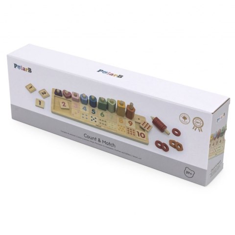 VIGA PolarB Drewniane Liczydło Sorter Nauka Liczb Montessori VIGA PolarB Drewniane Liczydło Sorter Nauka Liczb Montessori