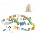 CLASSIC WORLD Drewniane Domino Tor Logiczny Przeszkód Układanka Montessori 100 el. CLASSIC WORLD Drewniane Domino Tor Logiczny Przeszkód Układanka Montessori 100 el.