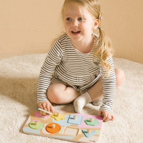 CLASSIC WORLD Układanka Puzzle Klocki Geometryczne 9 el. CLASSIC WORLD Układanka Puzzle Klocki Geometryczne 9 el.