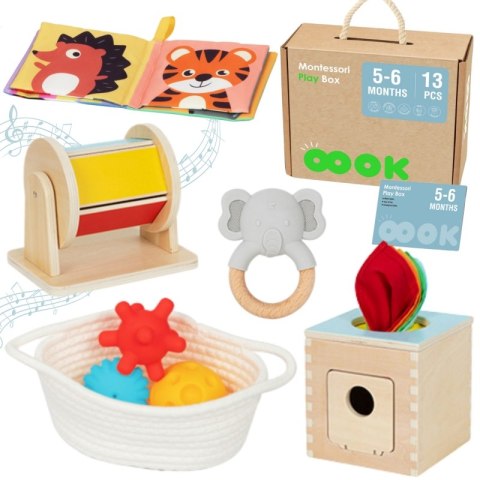 TOOKY TOY Box Pudełko XXL Montessori Edukacyjne 6w1 Sensoryczne5-6 Mies TOOKY TOY Box Pudełko XXL Montessori Edukacyjne 6w1 Sensoryczne5-6 Mies