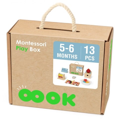 TOOKY TOY Box Pudełko XXL Montessori Edukacyjne 6w1 Sensoryczne5-6 Mies TOOKY TOY Box Pudełko XXL Montessori Edukacyjne 6w1 Sensoryczne5-6 Mies