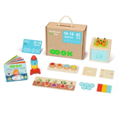 TOOKY TOY Box Pudełko XXL Montessori Edukacyjne 7w1 Sensoryczne 16-18 Mies. TOOKY TOY Box Pudełko XXL Montessori Edukacyjne 7w1 Sensoryczne 16-18 Mies.