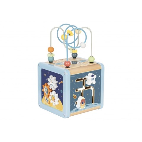 TOOKY TOY Drewniana Kostka Aktywności Kosmos Sorter Labirynt TOOKY TOY Drewniana Kostka Aktywności Kosmos Sorter Labirynt