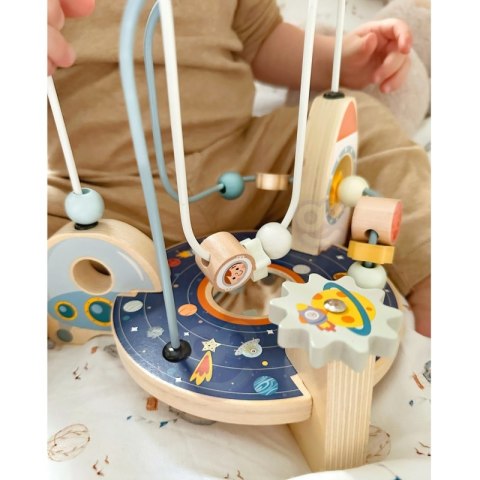 TOOKY TOY Drewniana Rakieta Pętla Motoryczna Labirynt TOOKY TOY Drewniana Rakieta Pętla Motoryczna Labirynt