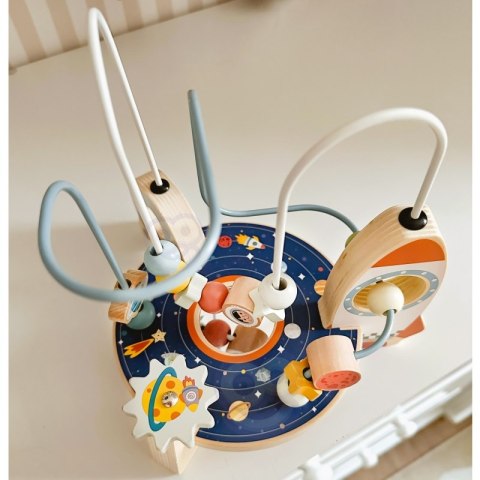TOOKY TOY Drewniana Rakieta Pętla Motoryczna Labirynt TOOKY TOY Drewniana Rakieta Pętla Motoryczna Labirynt
