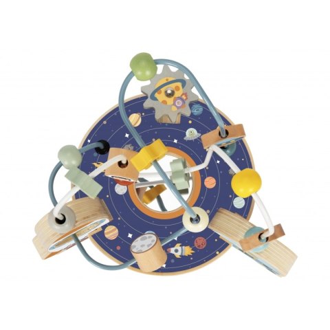 TOOKY TOY Drewniana Rakieta Pętla Motoryczna Labirynt TOOKY TOY Drewniana Rakieta Pętla Motoryczna Labirynt