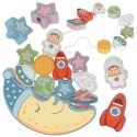 TOOKY TOY Kosmiczny Śpiący Księżyc Balansująca Układanka Drewniana Nawlekanka Montessori Kosmos TOOKY TOY Kosmiczny Śpiący Księżyc Balansująca Układanka Drewniana Nawlekanka Montessori Kosmos