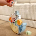 TOOKY TOY Kosmiczny Śpiący Księżyc Balansująca Układanka Drewniana Nawlekanka Montessori Kosmos TOOKY TOY Kosmiczny Śpiący Księżyc Balansująca Układanka Drewniana Nawlekanka Montessori Kosmos