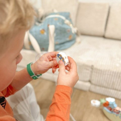 TOOKY TOY Kosmiczny Śpiący Księżyc Balansująca Układanka Drewniana Nawlekanka Montessori Kosmos TOOKY TOY Kosmiczny Śpiący Księżyc Balansująca Układanka Drewniana Nawlekanka Montessori Kosmos
