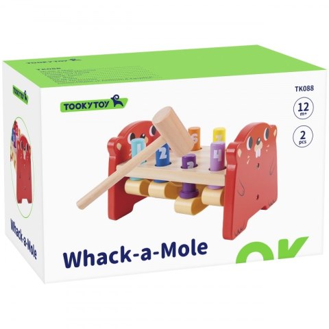TOOKY TOY Wbijak Przebijak Drewniany Kolorowy TOOKY TOY Wbijak Przebijak Drewniany Kolorowy