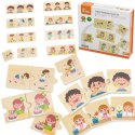 VIGA Drewniana Układanka Puzzle Dopasuj Czynności Dzieci VIGA Drewniana Układanka Puzzle Dopasuj Czynności Dzieci