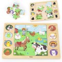 VIGA Drewniane Puzzle Odgadnij Po Cieniu - Farma Układanka 17 el. VIGA Drewniane Puzzle Odgadnij Po Cieniu - Farma Układanka 17 el.